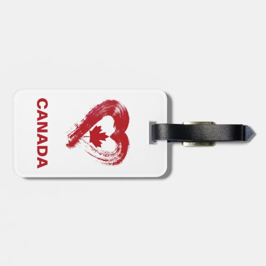 Bagagelabel Love Canada (Achterkant horizontaal)