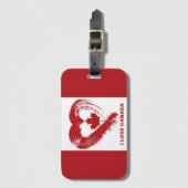 Bagagelabel Love Canada (Voorkant (verticaal))