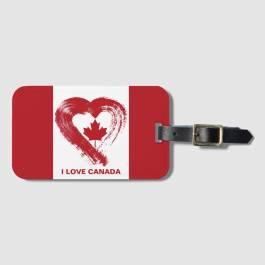 Bagagelabel Love Canada (Voorkant (horizontaal))