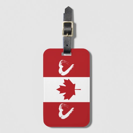 Bagagelabel Love Canada (Voorkant (verticaal))