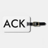 Bagagelabel luchthavencode Nantucket - ACK (Voorkant horizontaal)