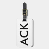 Bagagelabel luchthavencode Nantucket - ACK (Voorkant verticaal)