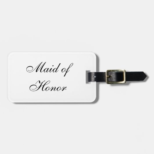 bagagelabel "Maid of Honor" (Voorkant horizontaal)