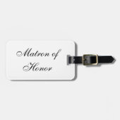bagagelabel "Matron of Honor" (Voorkant horizontaal)