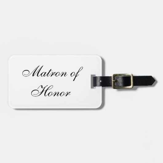 bagagelabel "Matron of Honor" (Voorkant horizontaal)