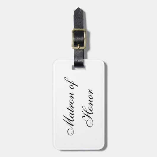 bagagelabel "Matron of Honor" (Voorkant verticaal)