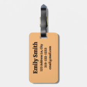  Bagagelabel met 4 paspoortzegels (Achterkant verticaal)