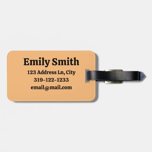  Bagagelabel met 4 paspoortzegels (Achterkant horizontaal)