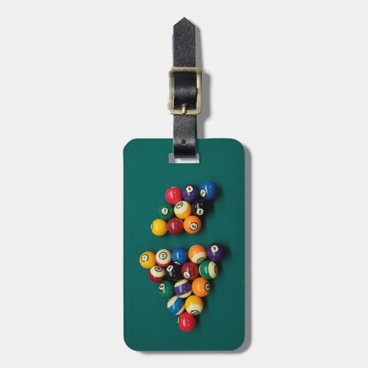 bagagelabel met acht balies en negen balies (Voorkant verticaal)