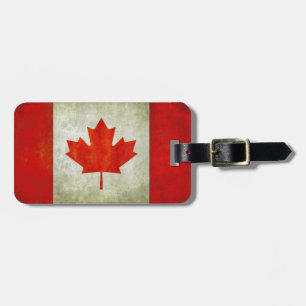 bagagelabel met Canadese vlag