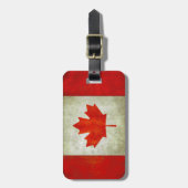 bagagelabel met Canadese vlag (Voorkant verticaal)