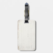 bagagelabel met Canadian Rockies Ski Print (Achterkant verticaal)