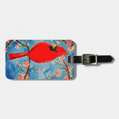 Bagagelabel met Charlie Cardinaal (Voorkant horizontaal)