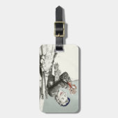 bagagelabel met Cool Ski Holiday Print (Voorkant verticaal)