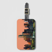 Bagagelabel met de Dallas Skyline (Voorkant (verticaal))
