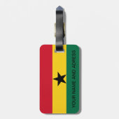 Bagagelabel met de Ghanese vlag (Achterkant verticaal)