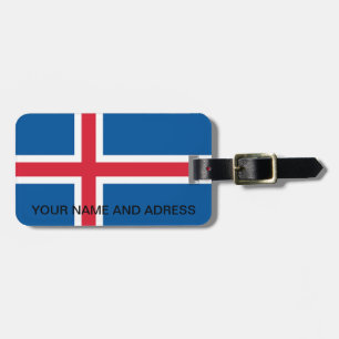 Bagagelabel met de IJslandse vlag