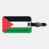 Bagagelabel met de Palestijnse vlag (Achterkant horizontaal)