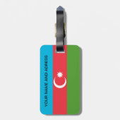Bagagelabel met de vlag van Azerbeidzjan (Achterkant verticaal)
