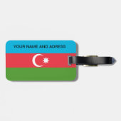 Bagagelabel met de vlag van Azerbeidzjan (Achterkant horizontaal)