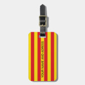 Bagagelabel met de vlag van Catalonië (Voorkant verticaal)