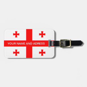 Bagagelabel met de vlag van Georgië