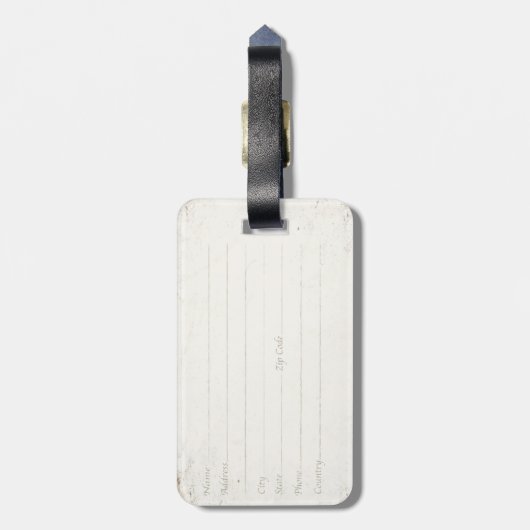 bagagelabel met de  vlag van Griekenland (Achterkant verticaal)