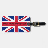 Bagagelabel met de vlag van het Verenigd Koninkrij (Voorkant horizontaal)