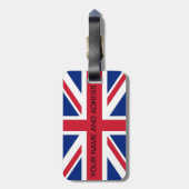 Bagagelabel met de vlag van het Verenigd Koninkrij (Achterkant verticaal)