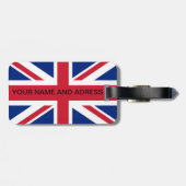 Bagagelabel met de vlag van het Verenigd Koninkrij (Achterkant horizontaal)