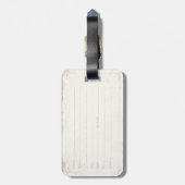 bagagelabel met de vlag van Italië (Achterkant verticaal)