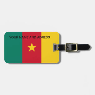 Bagagelabel met de vlag van Kameroen