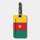 Bagagelabel met de vlag van Kameroen (Achterkant verticaal)