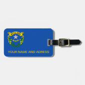Bagagelabel met de vlag van Nevada, VS (Voorkant horizontaal)