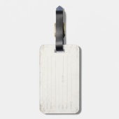 bagagelabel met de vuile vlag van de Sovjet-Unie (Achterkant verticaal)