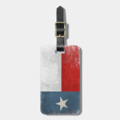 bagagelabel met  druk op de Texas vlag (Voorkant verticaal)