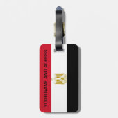Bagagelabel met Egyptische vlag (Achterkant verticaal)