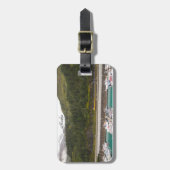 Bagagelabel met fotografie van de bergen Alaska (Voorkant verticaal)