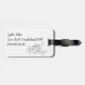  Bagagelabel met handgetekende stadsgezicht (Achterkant horizontaal)