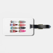 Bagagelabel met hoge hiel (Achterkant horizontaal)