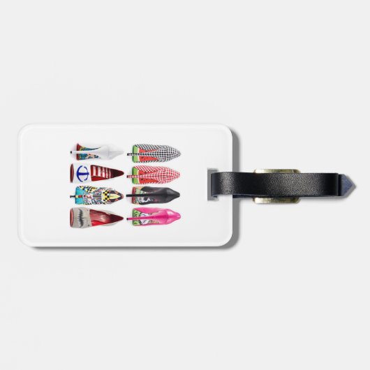 Bagagelabel met hoge hiel (Achterkant horizontaal)