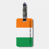 Bagagelabel met Ierse vlag (Achterkant verticaal)