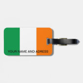 Bagagelabel met Ierse vlag (Achterkant horizontaal)