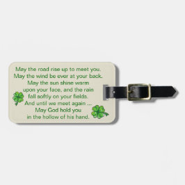 Bagagelabel met Irish Blessing - SRF