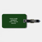 Bagagelabel met je favoriete reisbestemming (Achterkant horizontaal)