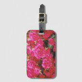 Bagagelabel met Kaart Tussenvoegsel en Roze bloese (Voorkant (verticaal))