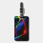 Bagagelabel met kleurrijke lichten (Voorkant verticaal)