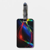 Bagagelabel met kleurrijke lichten (Achterkant verticaal)