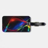 Bagagelabel met kleurrijke lichten (Achterkant horizontaal)