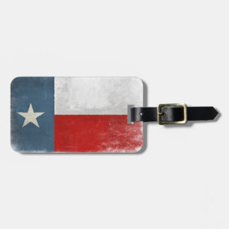 Bagagelabel met koele Texas-vlag